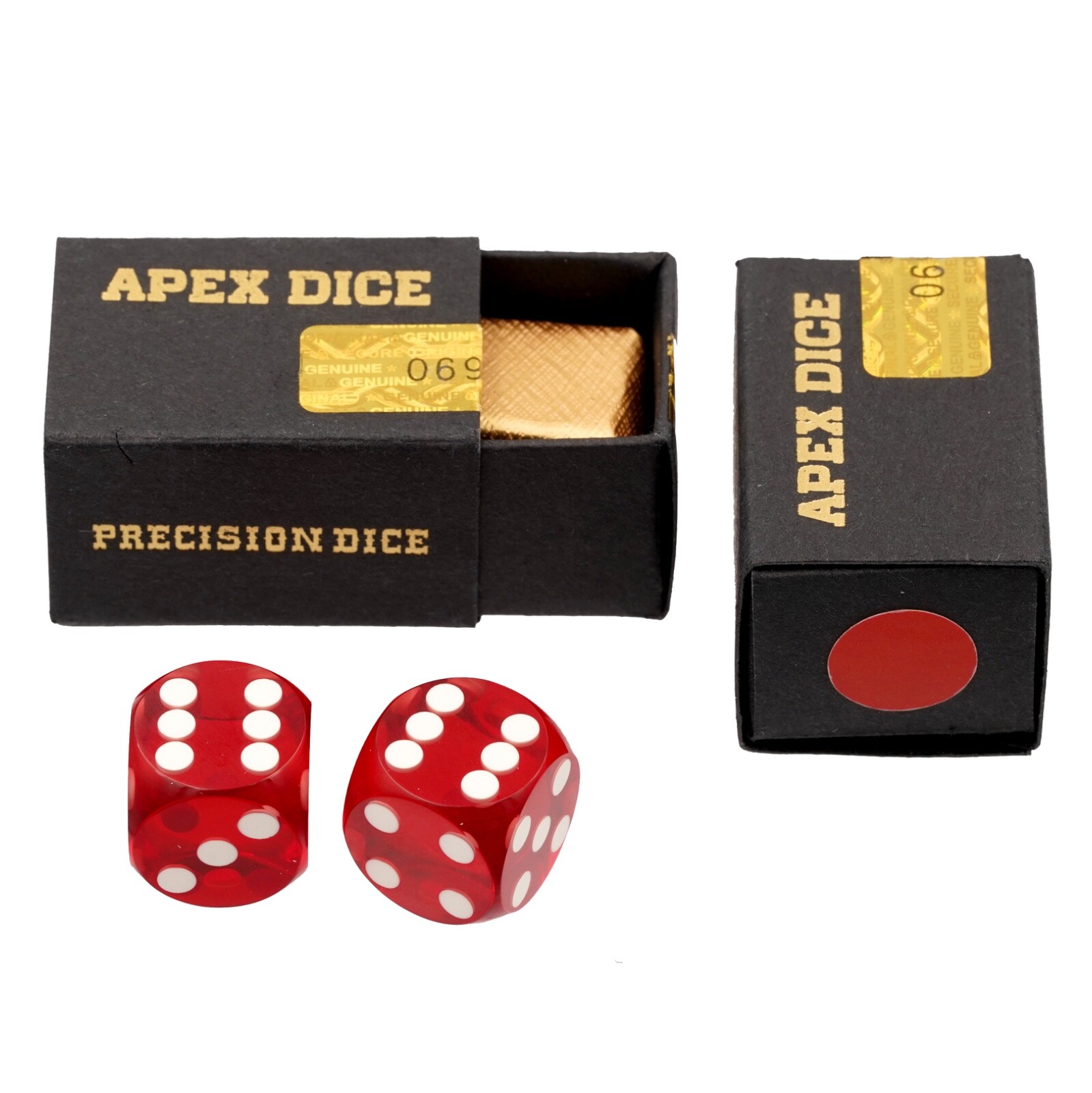 Precision Backgammon Dice **SECURITY SEALED** Professional Backgammon Dice