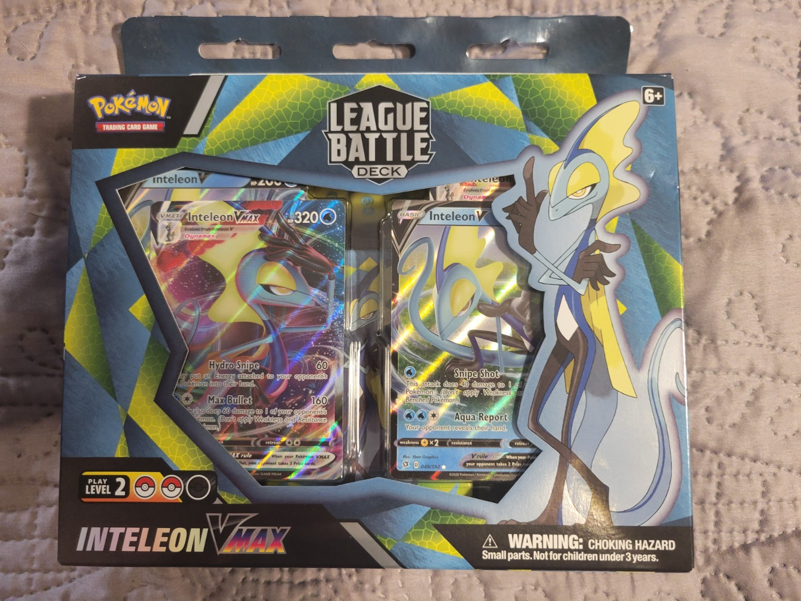 Pokemon TCG Inteleon VMAX League Battle Deck Sealed 60- Card Play Level 2 Box