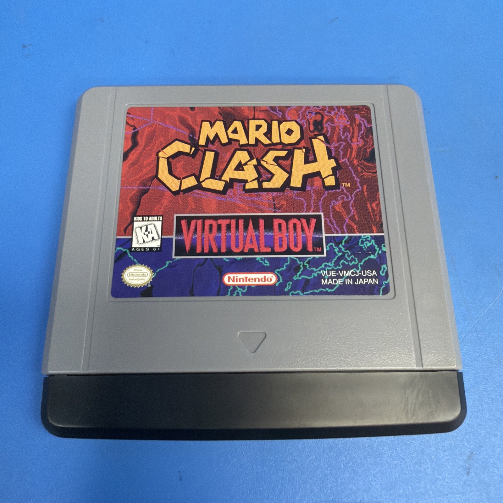 Mario Clash Nintendo Virtual Boy 1995 Authentic OEM Tested Working Excellent