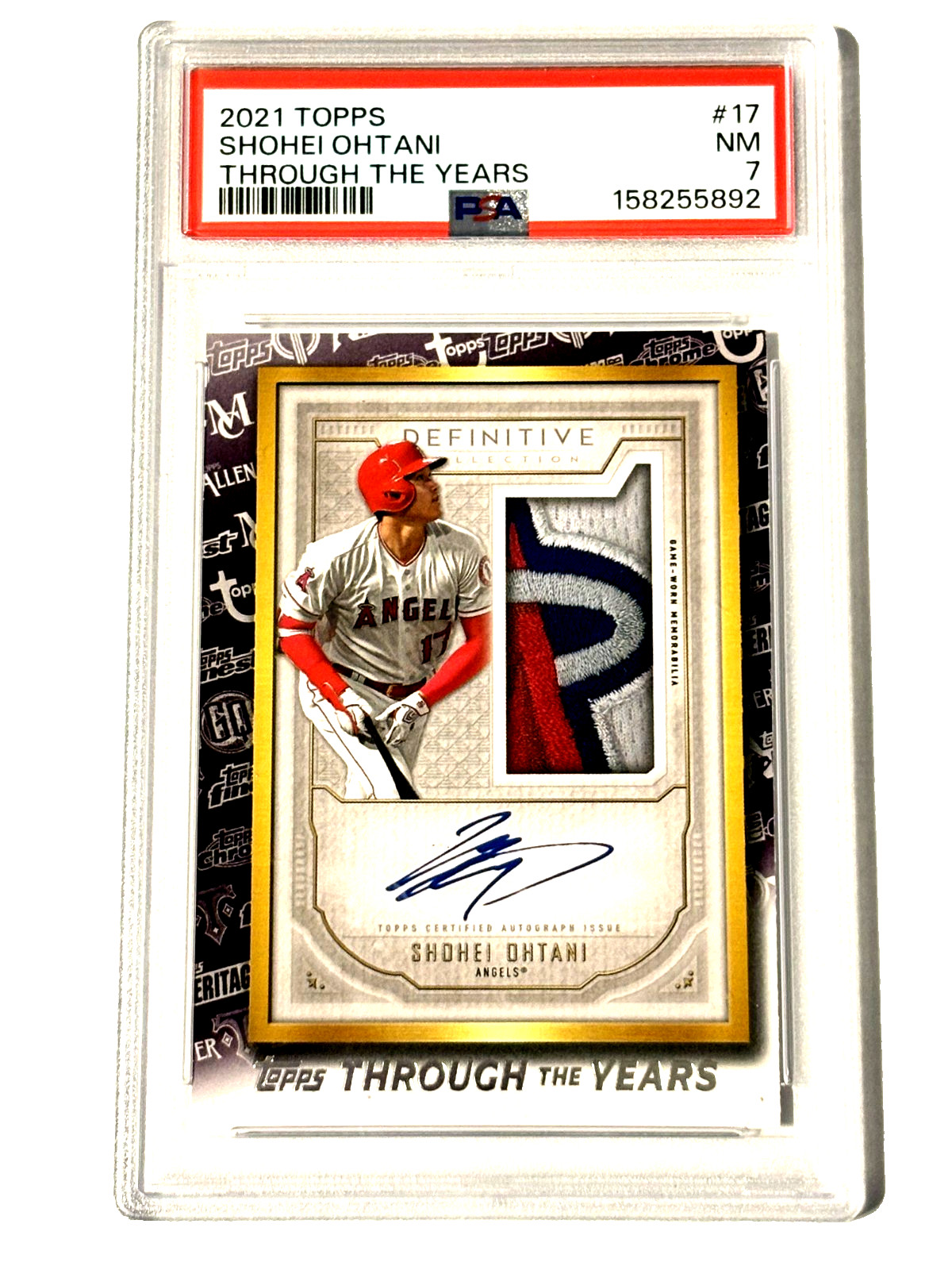 2021 Topps #17 Shohei Ohtani Through the Years SGC 7 2021 Topps #17 Shohei Ohtani Through the Years SGC 7