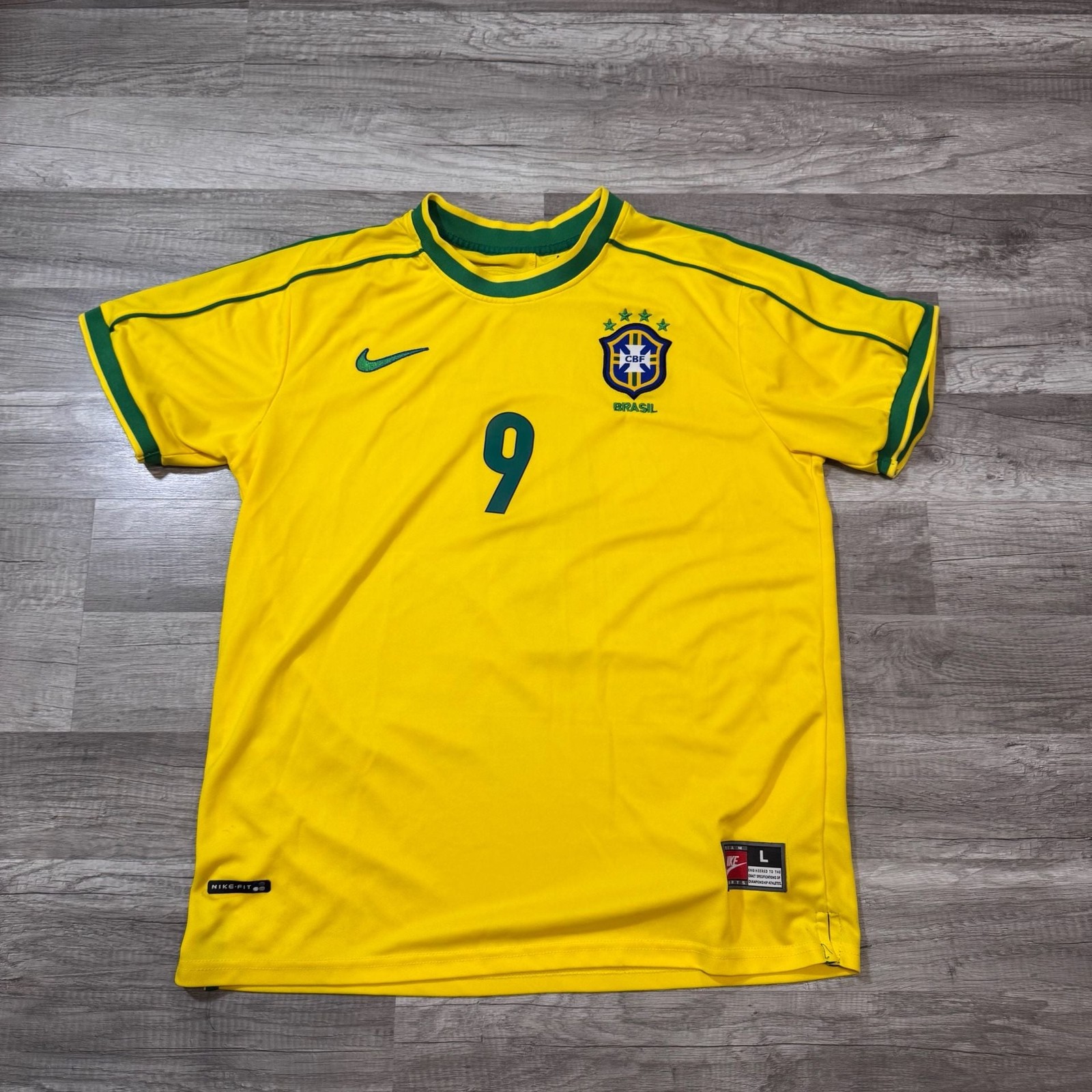 Nike Brazil 1998 Reissue Soccer Jersey Size L