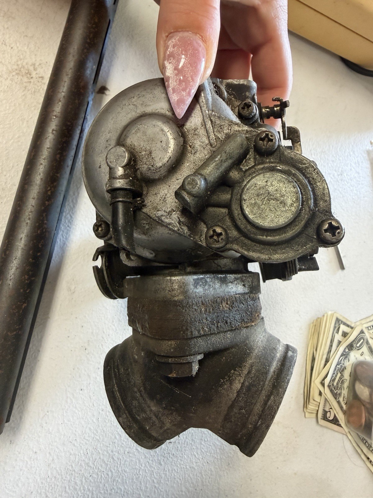 Vintage Harley-Davidson Carburetor Assembly – Antique Motorcycle Part – Untested