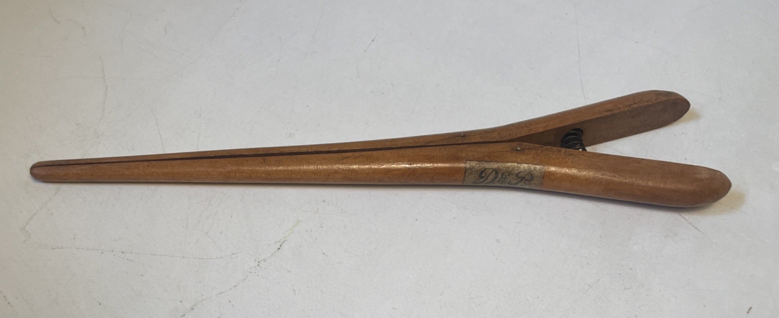 Antique D & P GLOVES Vintage 12” Wooden Glove Finger Stretcher Tool Antique D & P GLOVES Vintage 12” Wooden Glove Finger Stretcher Tool