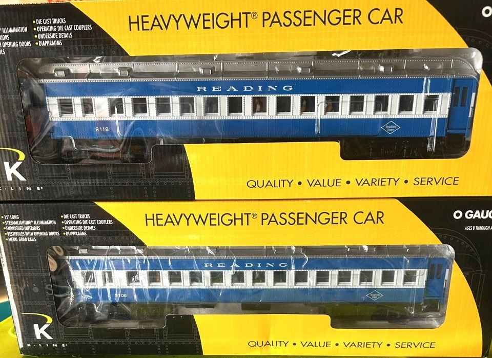 K-line Reading (Blue/White) #909/910 Interurban Electric Engine Set K-line Reading (Blue/White) #909/910 Interurban Electric Engine Set