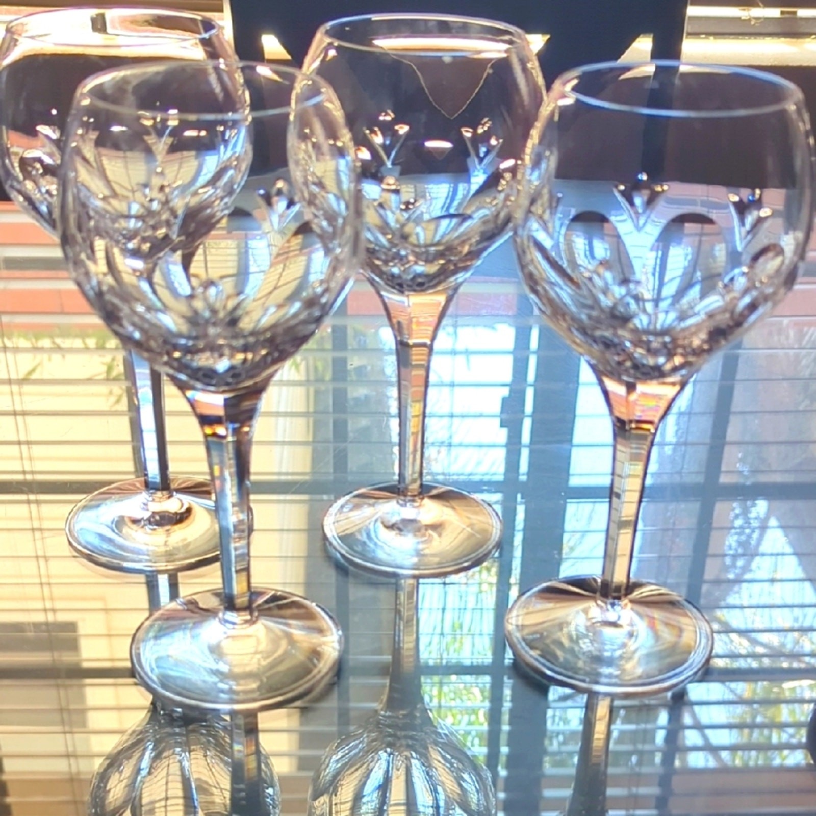Vintage Stuart Crystal Valencia Wine Glass 8 Vintage Stuart Crystal Valencia Wine Glass 8