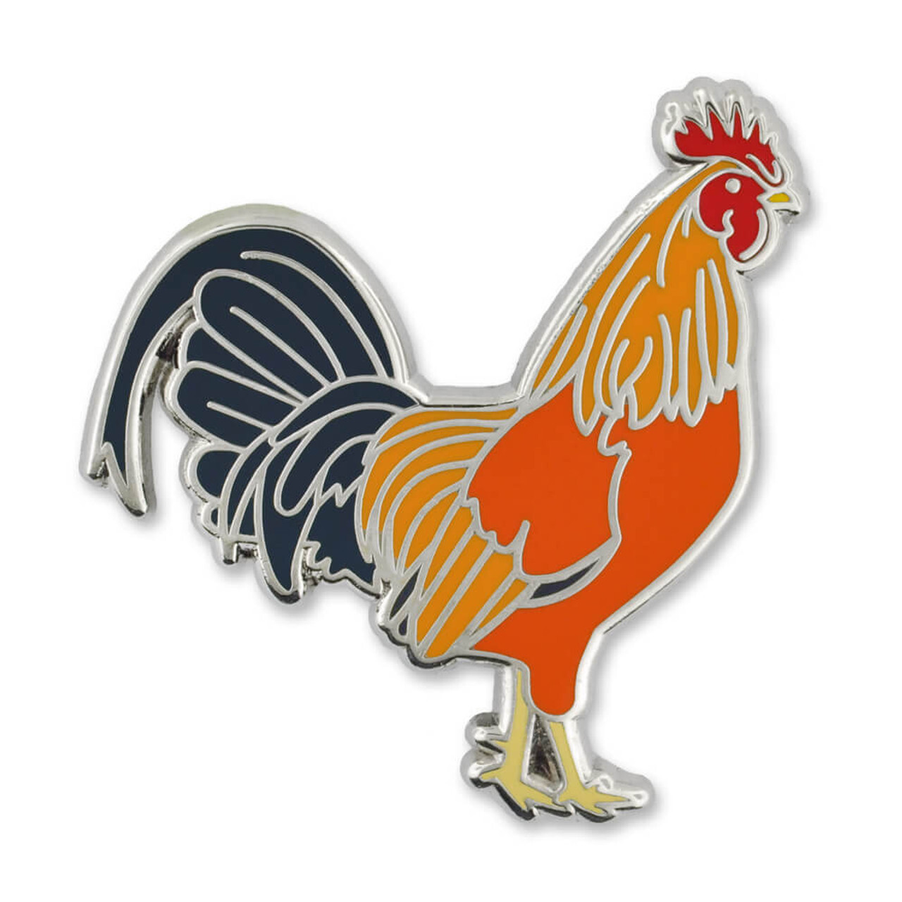 PinMart\'s Rooster Farm Animal Trendy Enamel Lapel Pin