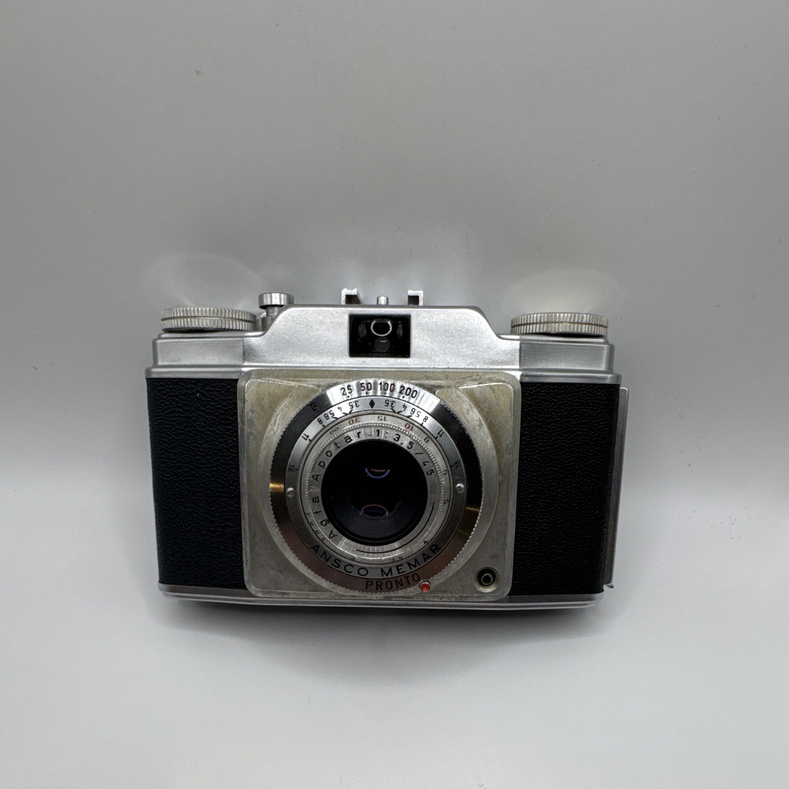Ansco Memar Vintage Rangefinder Camera Silver w/ Leitz Hektor 5cm f/2.5 Lens Ansco Memar Vintage Rangefinder Camera Silver w/ Leitz Hektor 5cm f/2.5 Lens