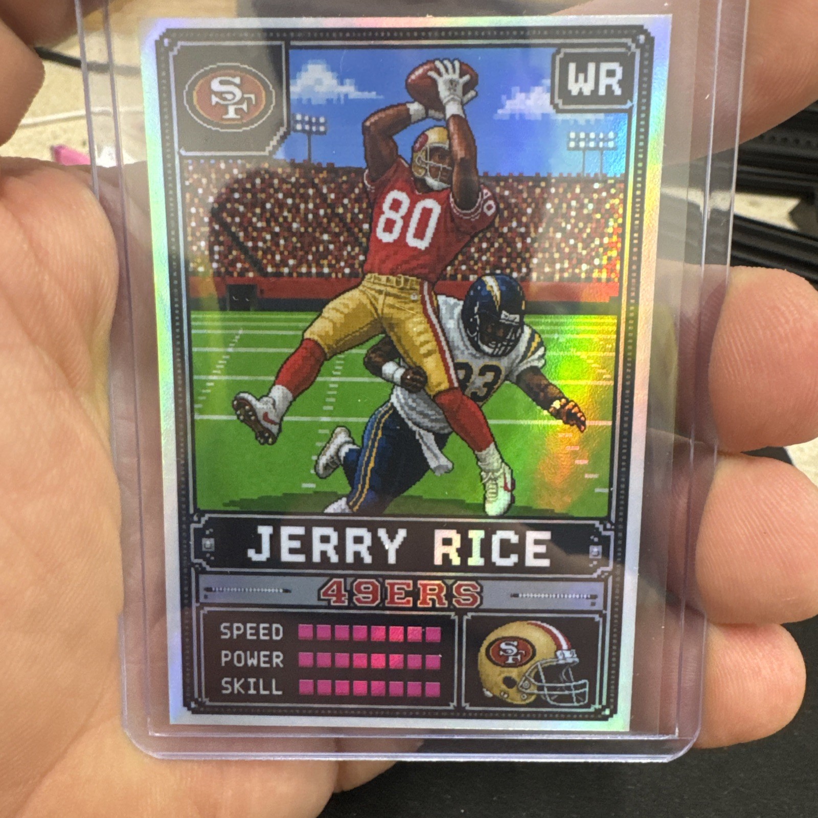 Jerry Rice Tecmo Bowl Custom art Card Art 49ers /99 Jerry Rice Tecmo Bowl Custom art Card Art 49ers /99