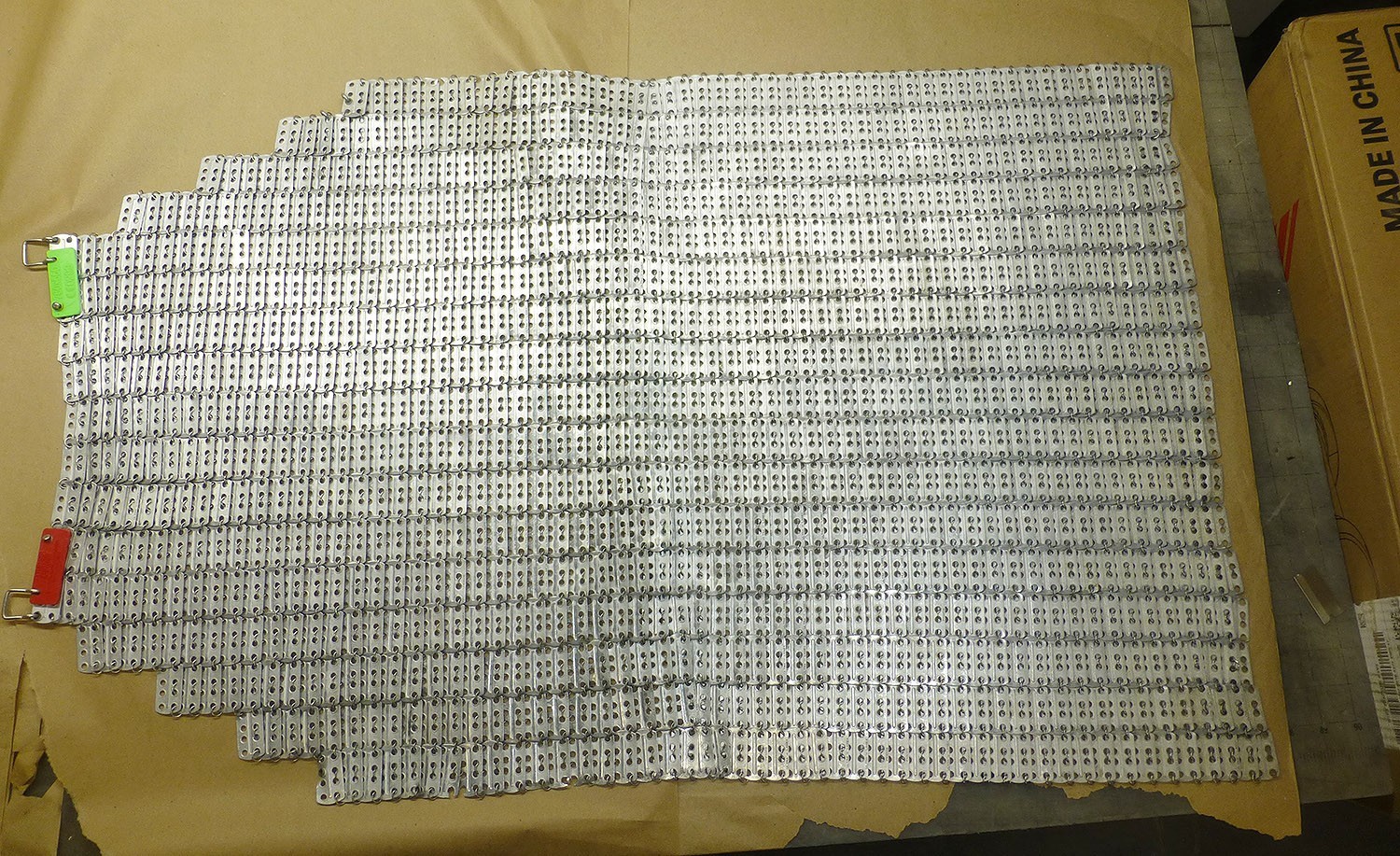 Vtg French Super Lamex Butcher's Apron Metal Mesh Chainmail Steampunk 34L x 21w Vtg French Super Lamex Butcher's Apron Metal Mesh Chainmail Steampunk 34L x 21w