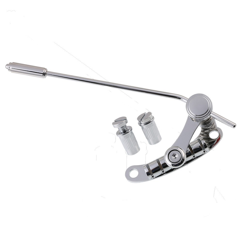 Tune-O-Matic Electric Guitar Bridge Stop Bar Tailpiece Tremolo for LP SG Silver Tune-O-Matic Electric Guitar Bridge Stop Bar Tailpiece Tremolo for LP SG Silver