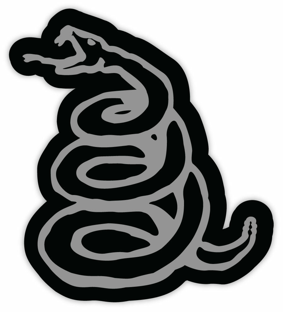 Metallica snake sticker decal 4\ Metallica snake sticker decal 4\
