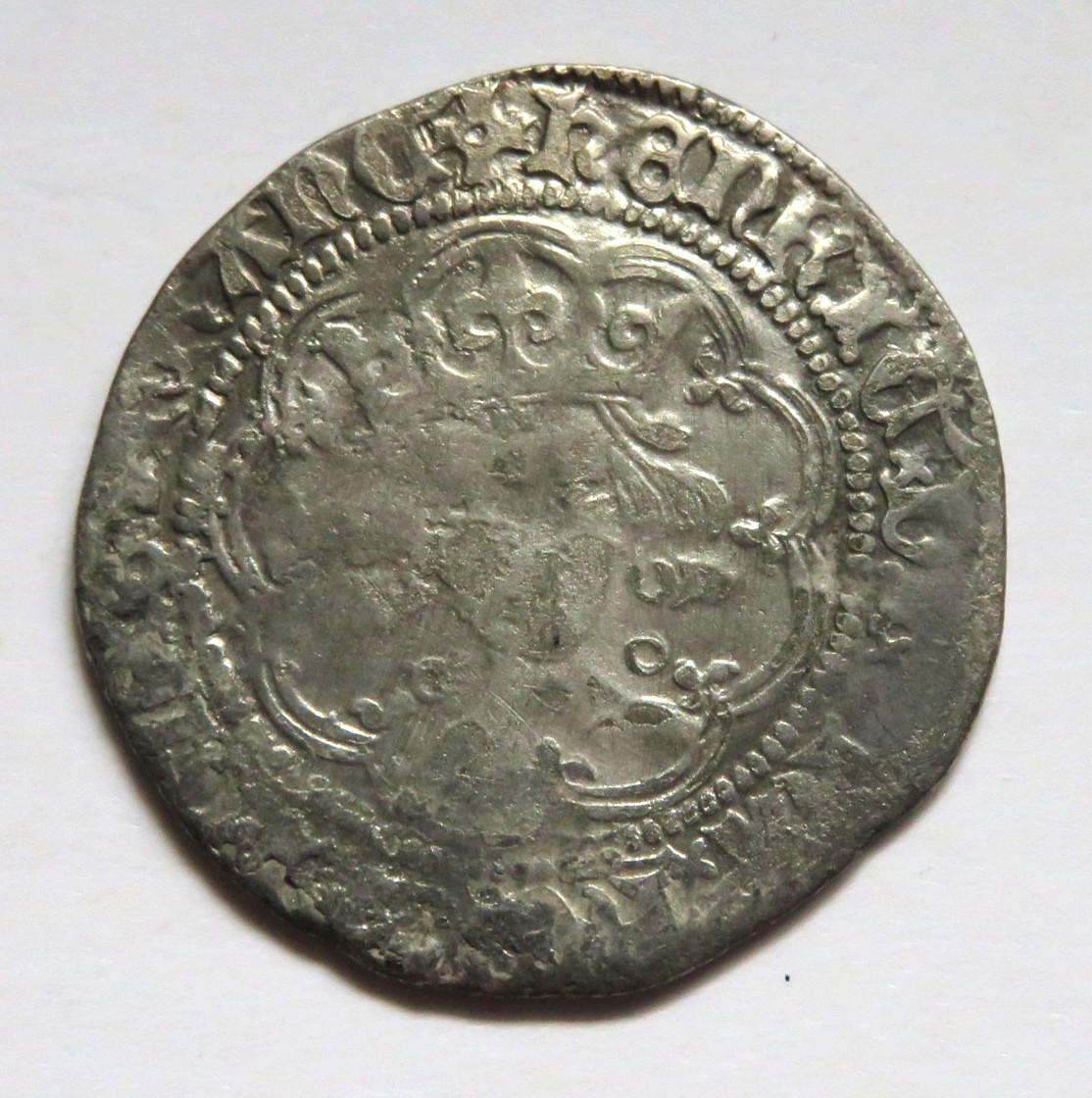 Great Britain. (1422-27) Henry VI - Groat.. Annulet Issue, Calais Mint. VG/Fine+ Great Britain. (1422-27) Henry VI - Groat.. Annulet Issue, Calais Mint. VG/Fine+