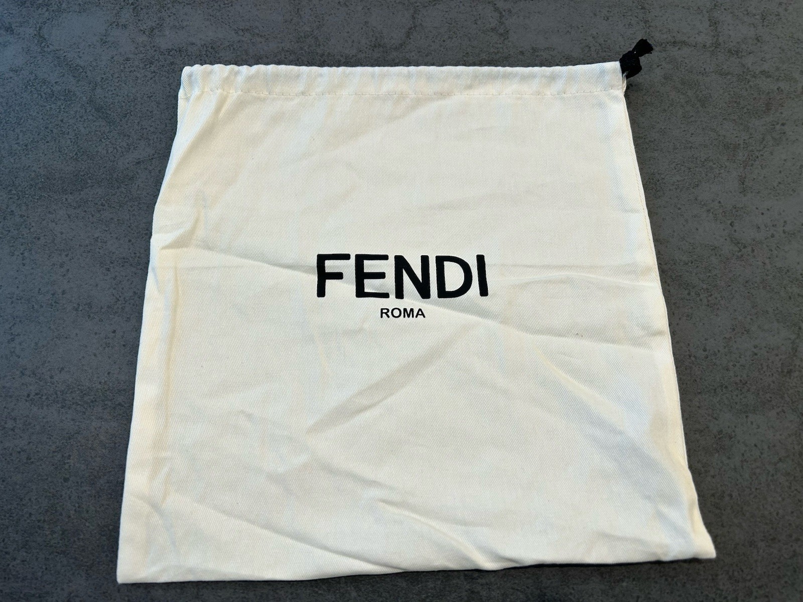 Authentic Fendi Roma Dust Bag Ivory Cotton With Drawstring Dust Bag 11 X 12 Inch Authentic Fendi Roma Dust Bag Ivory Cotton With Drawstring Dust Bag 11 X 12 Inch