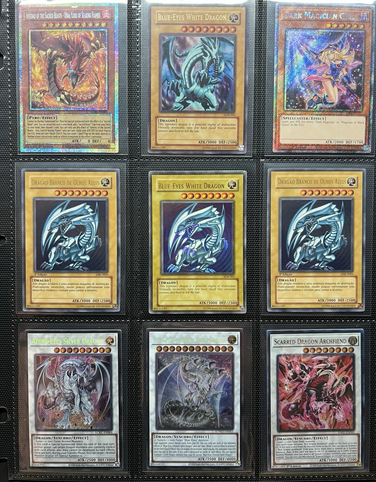 Modern Vintage Yu-Gi-Oh Binder Collection Blue-Eyes Dark Magician Exodia Gods