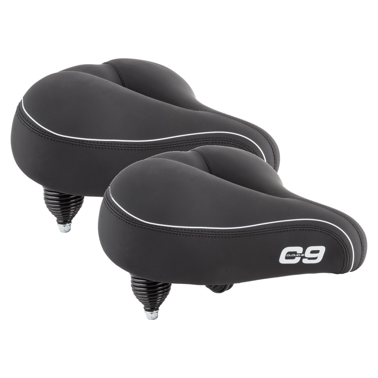Cloud-9 Unisex Cruiser Comfort Bicycle Seats with Airflow Relief Channel & Coil