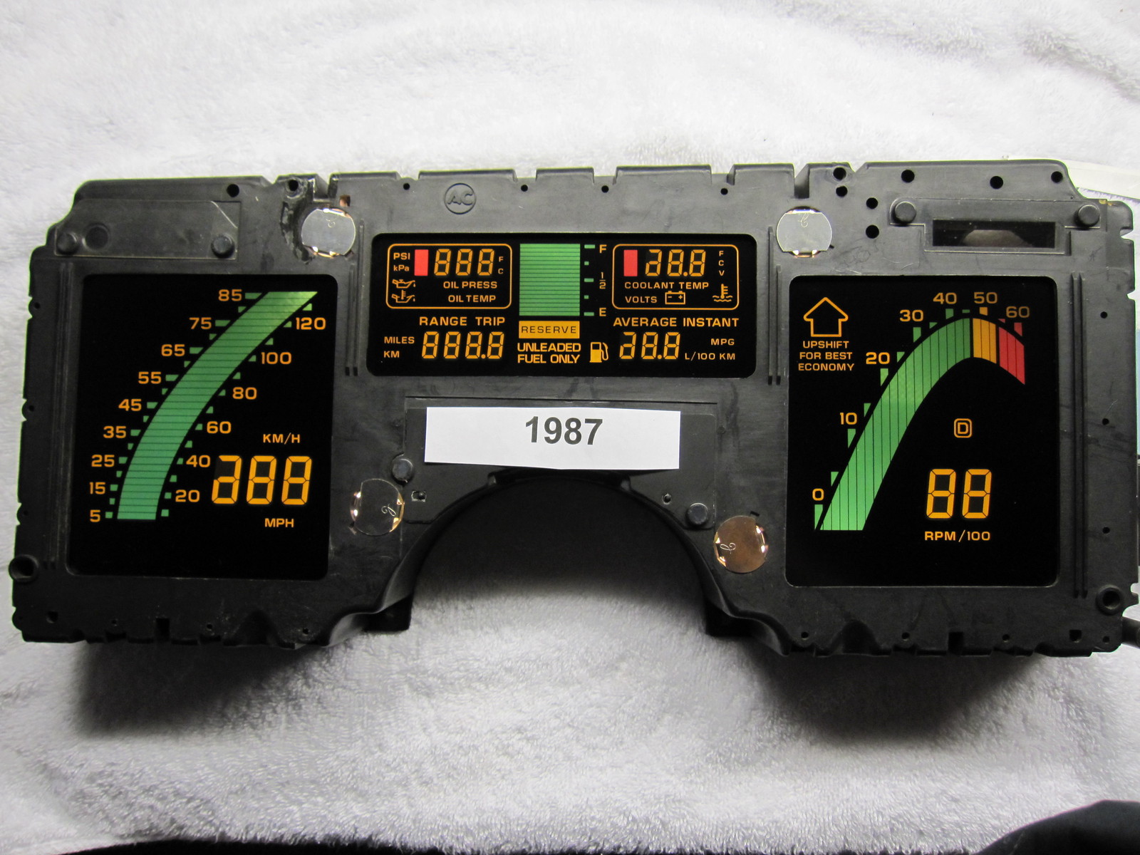 Corvette C4 digital dash instrument cluster Rebuilt 84 85 86 87 88 89 speedo
