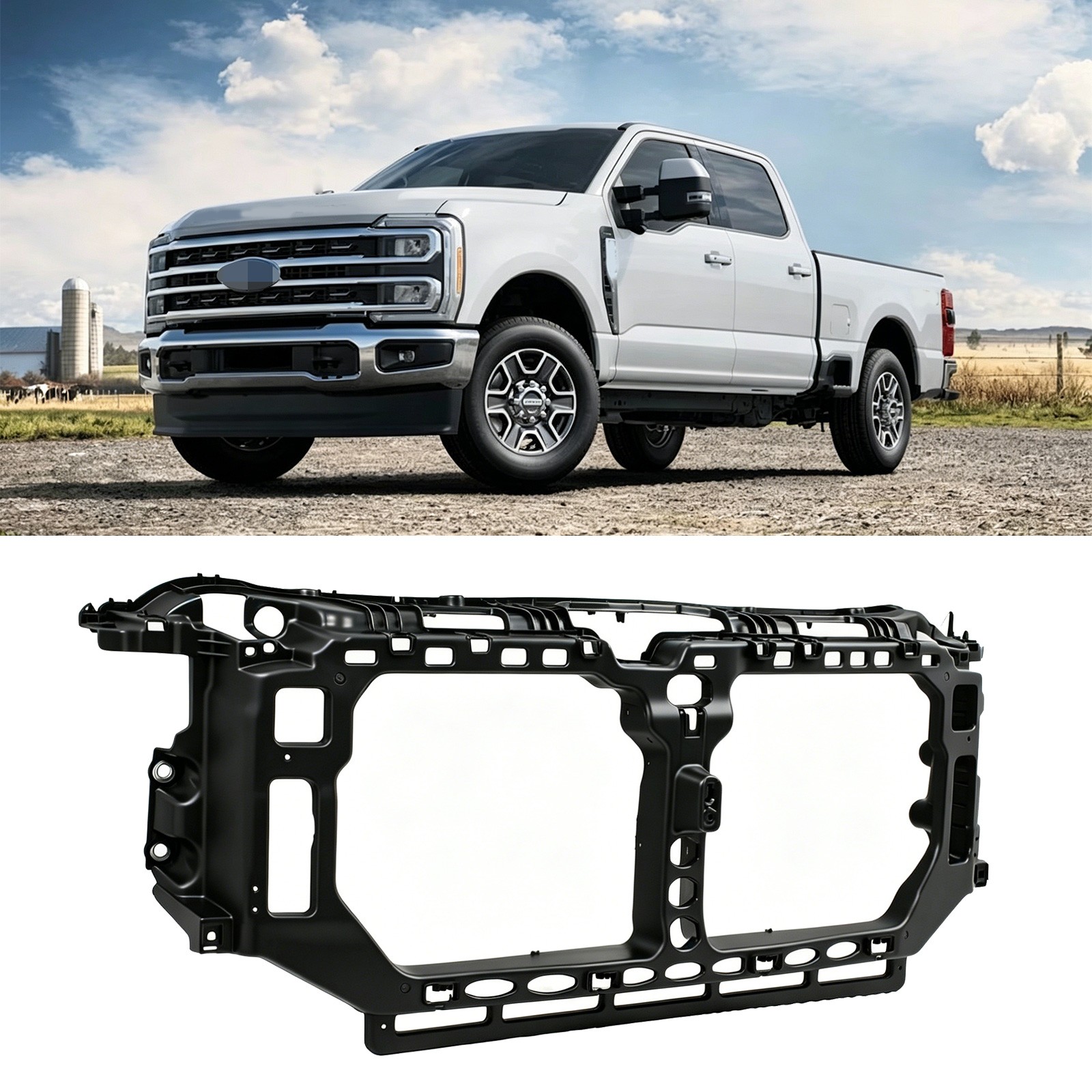 New For Ford F250 F350 F450 F550 Super Duty 2023 2024 2025 2026 Radiator Support