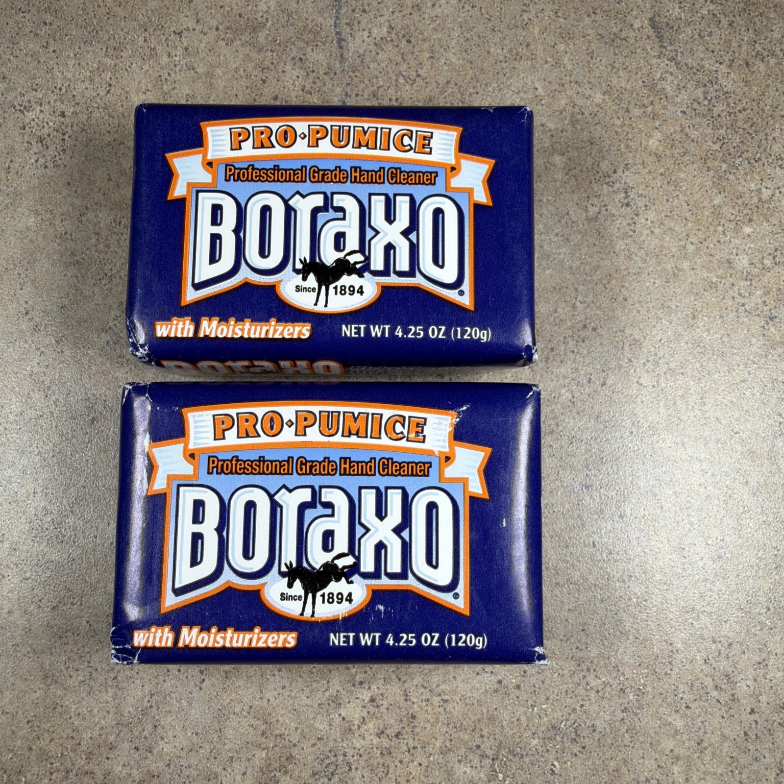 2x Dial Boraxo Pro-Pumice Bar Soap Moisturizer 4.25 oz Professional Grade NOS
