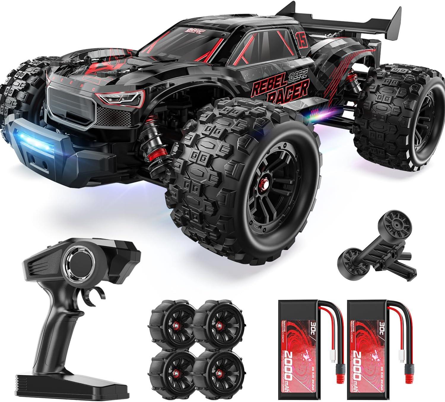 DEERC 1:14 Brushless RC Car 75KM/H High Speed 4WD Off-Road Remote Control Truck DEERC 1:14 Brushless RC Car 75KM/H High Speed 4WD Off-Road Remote Control Truck