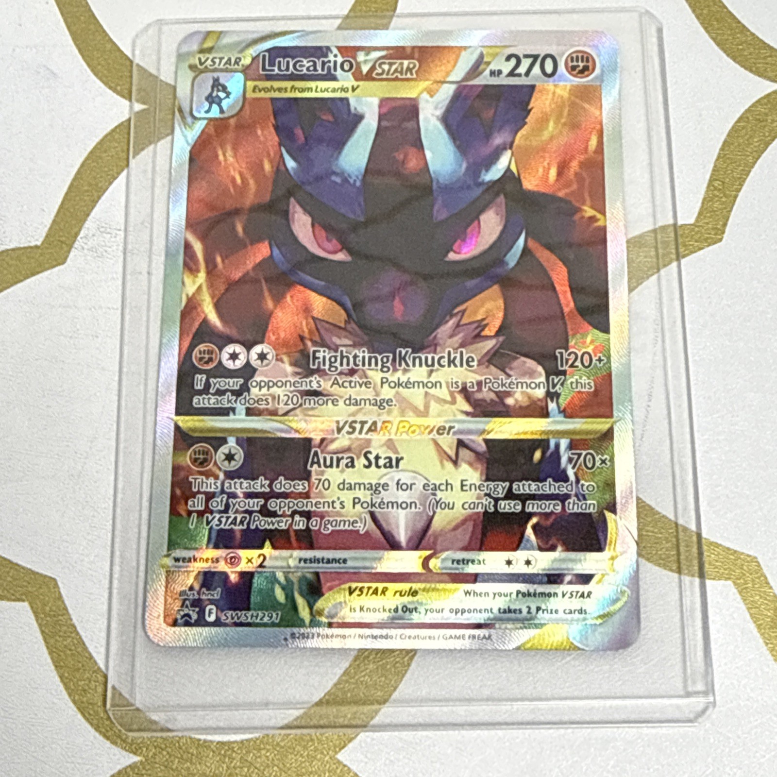 The Pokemon Company Pokemon TCG Lucario VSTAR SWSH291 Promo Holo EN 270HP
