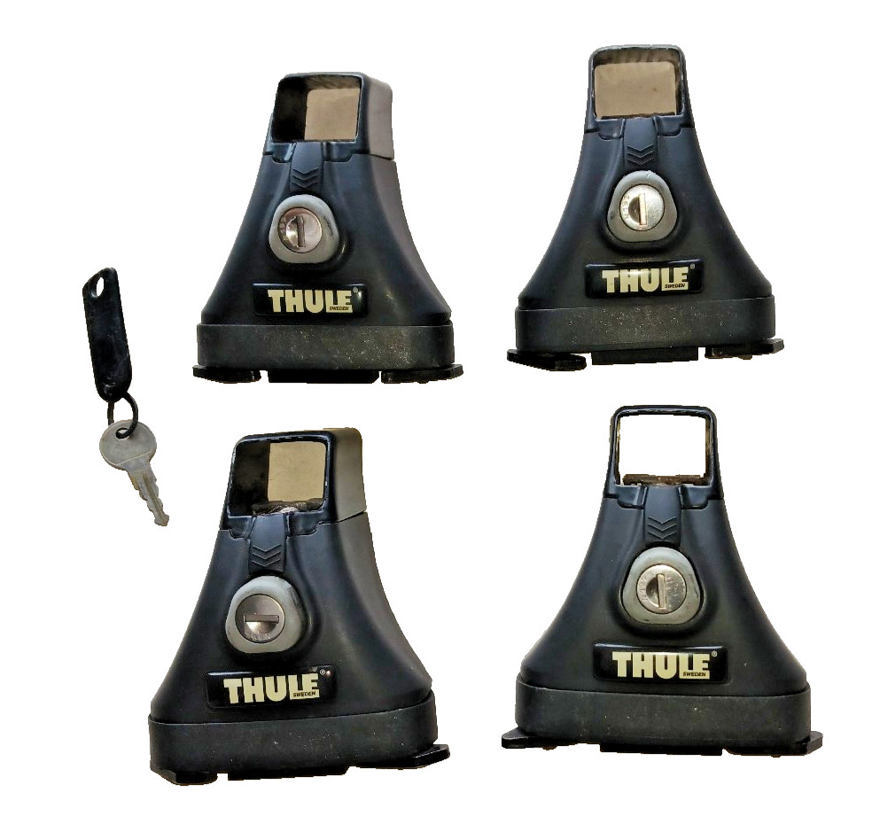 Thule 430 Tracker II (X4) Roof Track Mounted Towers Pack W/TK1 Foot LOCKS & KEY Thule 430 Tracker II (X4) Roof Track Mounted Towers Pack W/TK1 Foot LOCKS & KEY