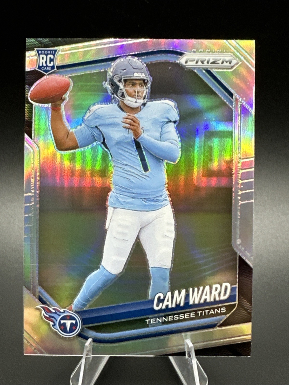 Panini 2025 Prizm TRUE SILVER Cam Ward Rookie Prizm #352 Tennessee Titans Panini 2025 Prizm TRUE SILVER Cam Ward Rookie Prizm #352 Tennessee Titans