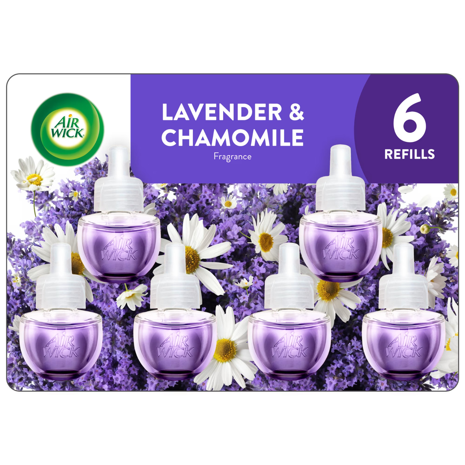 Air Wick Plug-In Scented Oil Warmer Air Freshener Refills, Lavender & Chamomile Air Wick Plug-In Scented Oil Warmer Air Freshener Refills, Lavender & Chamomile