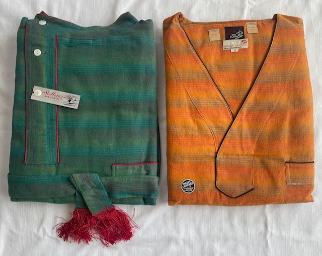 Vintage NOS Deadstock 1930s 1940s Pajama Set of 2 St Moritz Ski Cloth Hollywood