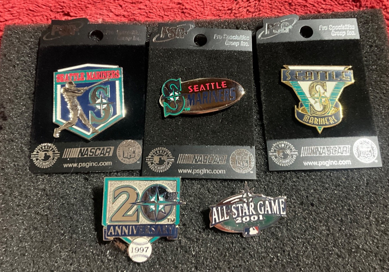 Set of 5 Seattle Mariners Logo Collector Pins BLOWOUT PRICE Set of 5 Seattle Mariners Logo Collector Pins BLOWOUT PRICE
