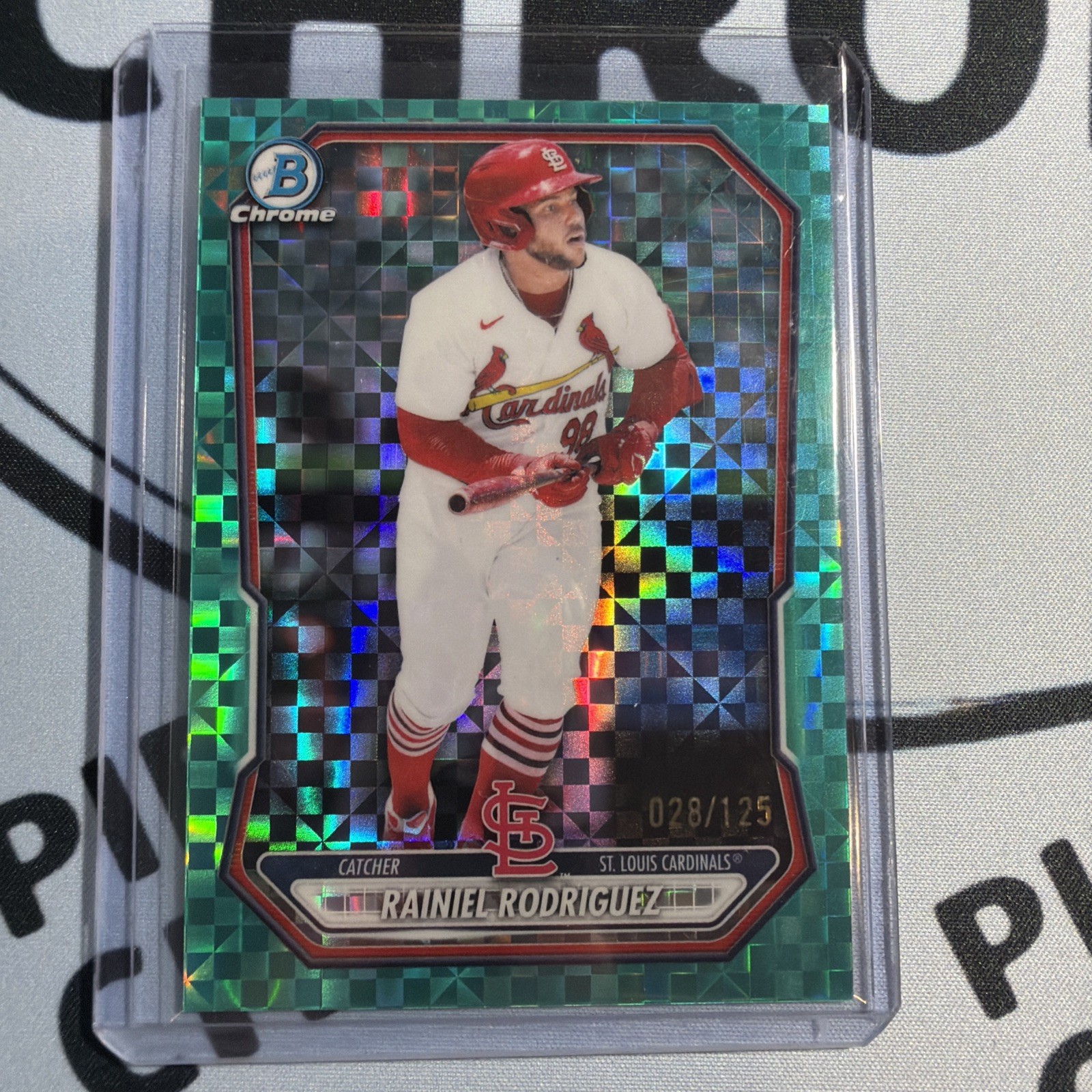 2026 Bowman Chrome Rainiel Rodriguez Aqua Xfractor Refractor /125 BCP-54 2026 Bowman Chrome Rainiel Rodriguez Aqua Xfractor Refractor /125 BCP-54