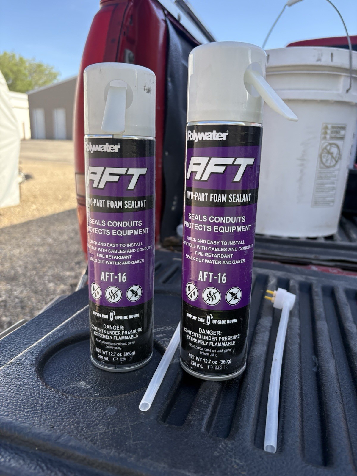 Qty 2- American Polywater AFT-16 Conduit AFT  Foam Sealant 360g-400mL 08/25