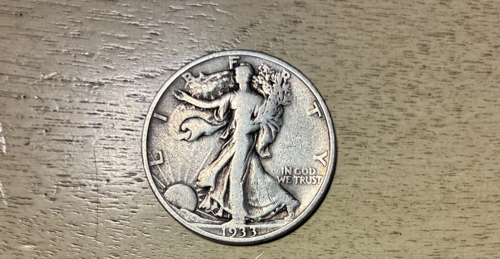 1933 S Walking Liberty Silver Half Dollar 50c Better Date Nice Example
