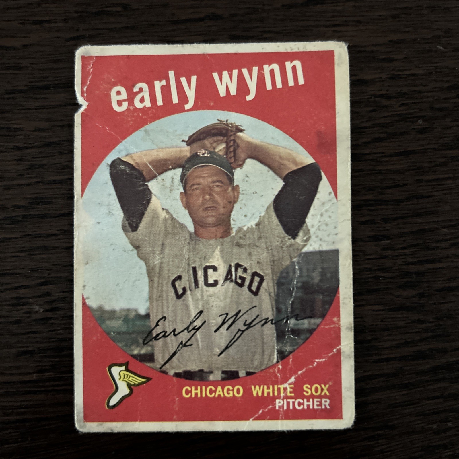 1959 Topps Baseball Early Wynn #260 White Back Chicago White Sox Poor Low Grade 1959 Topps Baseball Early Wynn #260 White Back Chicago White Sox Poor Low Grade