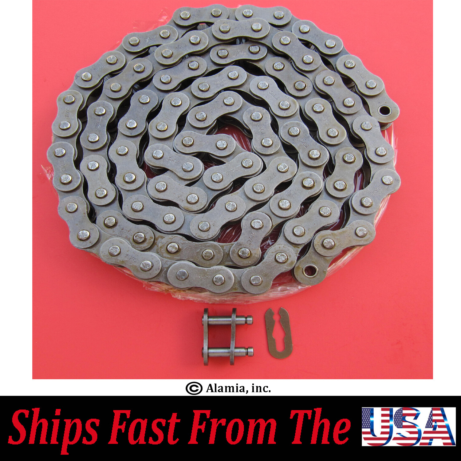 NEW Ryan Aerator Parts, # 2703611 Drive Chain  With Master Link