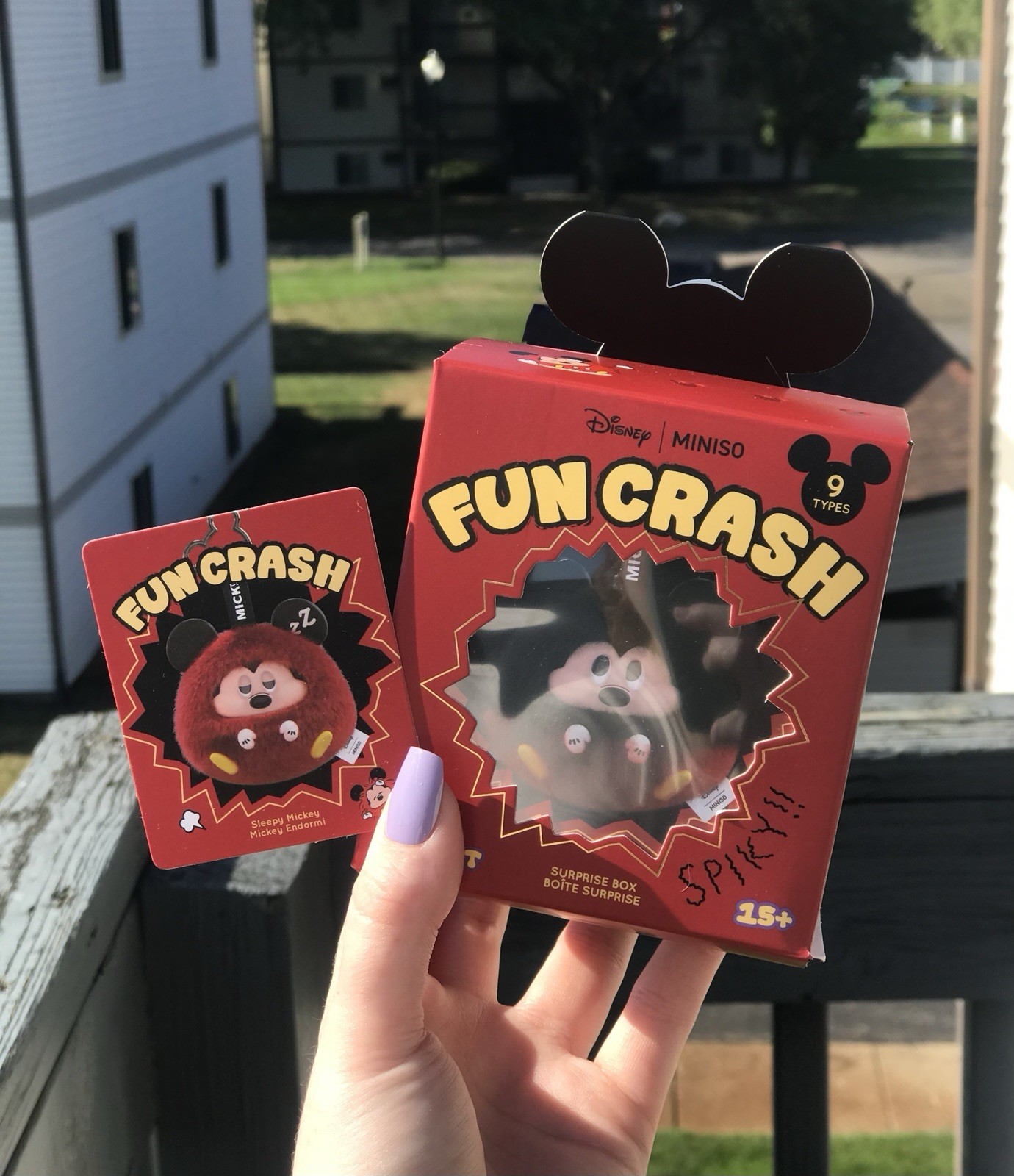 MINISO Disney Fun Crash Sleepy Mickey Plush New MINISO Disney Fun Crash Sleepy Mickey Plush New