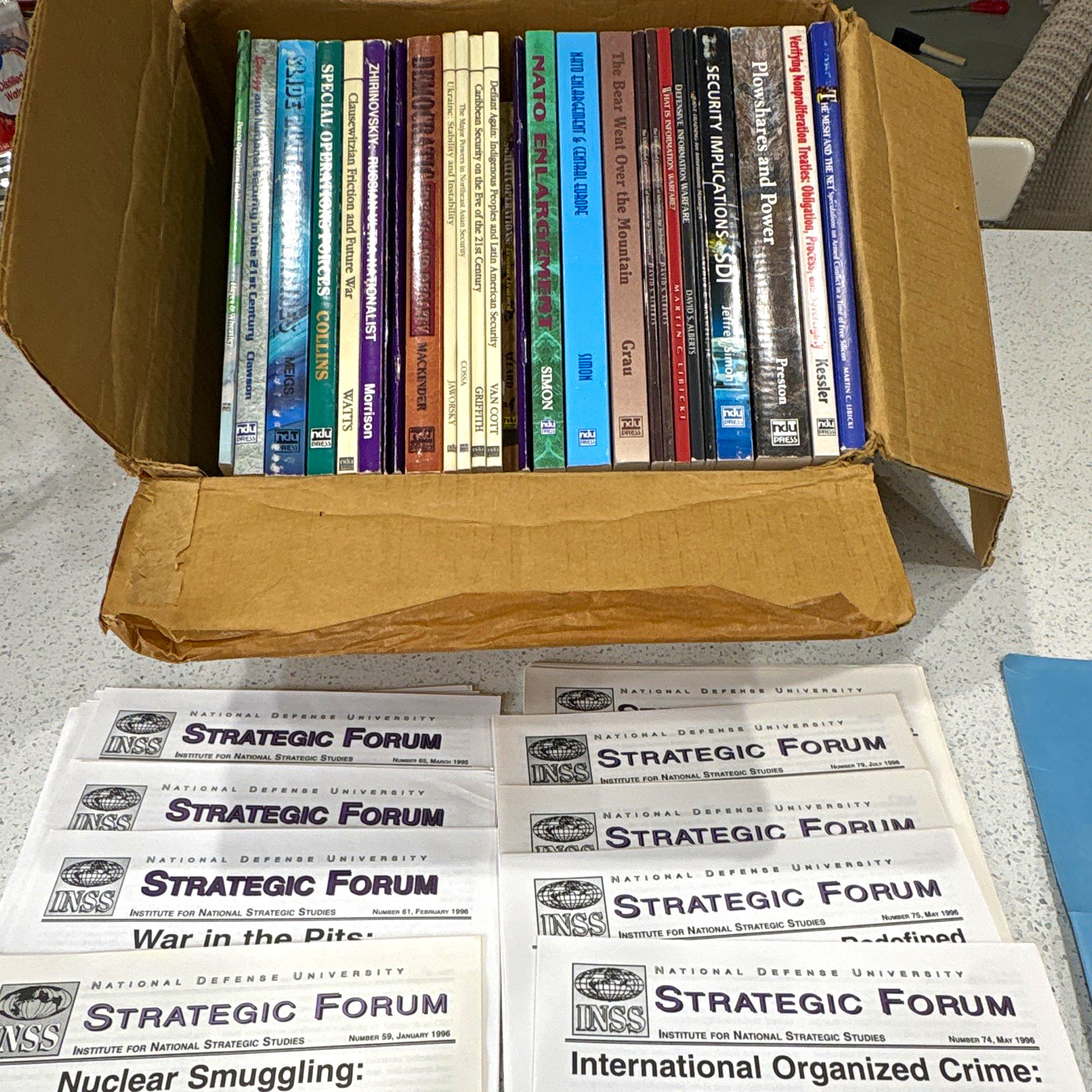 National Defense University/INSS Strategic Forum 1994-96 Vintage Lot 55 Titles National Defense University/INSS Strategic Forum 1994-96 Vintage Lot 55 Titles