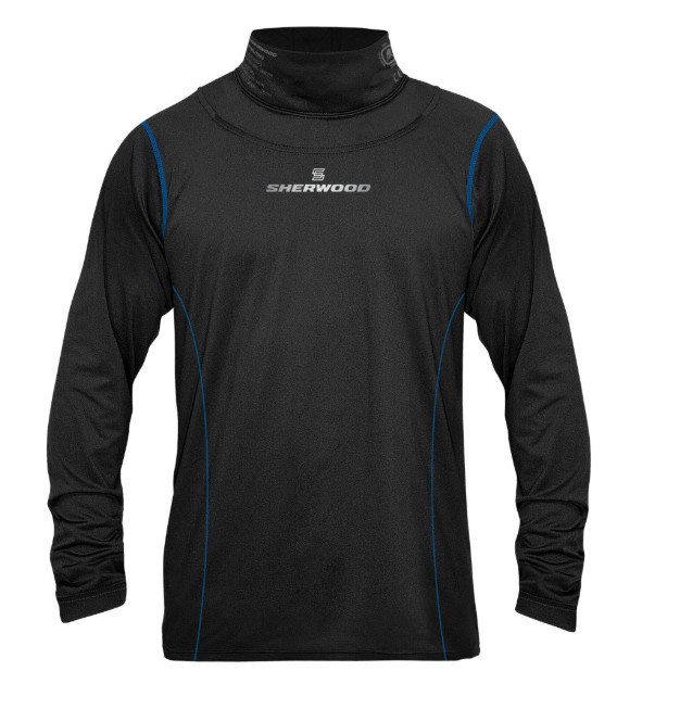 Sherwood Hockey Cut Resistant Neck Guard-Junior Long Sleeve Small 770059337326 Sherwood Hockey Cut Resistant Neck Guard-Junior Long Sleeve Small 770059337326