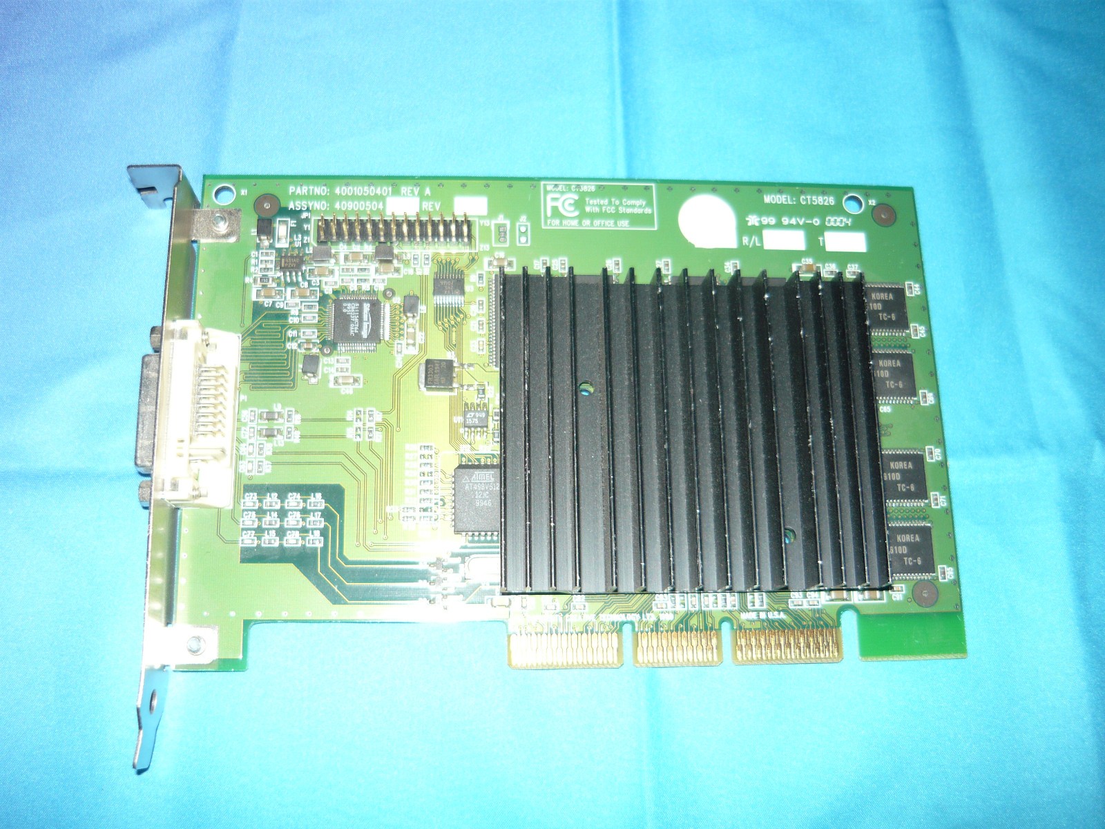 Vintage Nvidia TNT2 Pro A29067 AGP DVI Model CT5826 Used Rare Vintage Nvidia TNT2 Pro A29067 AGP DVI Model CT5826 Used Rare