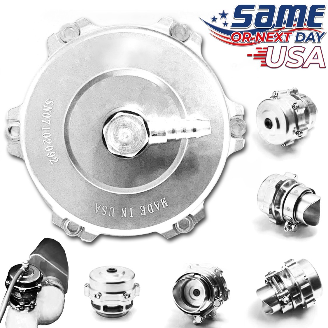 BV50 Series 50mm Blow Off Valve BOV fits TIAL V-Band Flange SILVER Q -USA SELLER