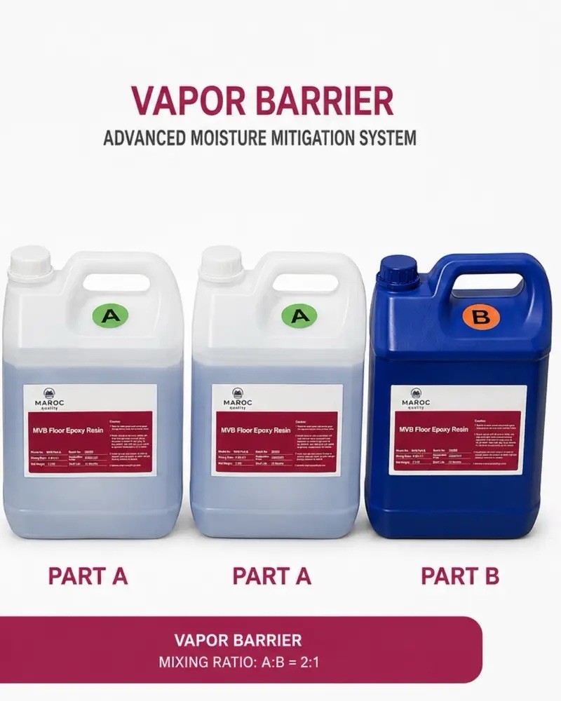 MVB Epoxy Moisture Vapor Barrier 3.82 Gal (15kg) Clear Concrete Floor Primer