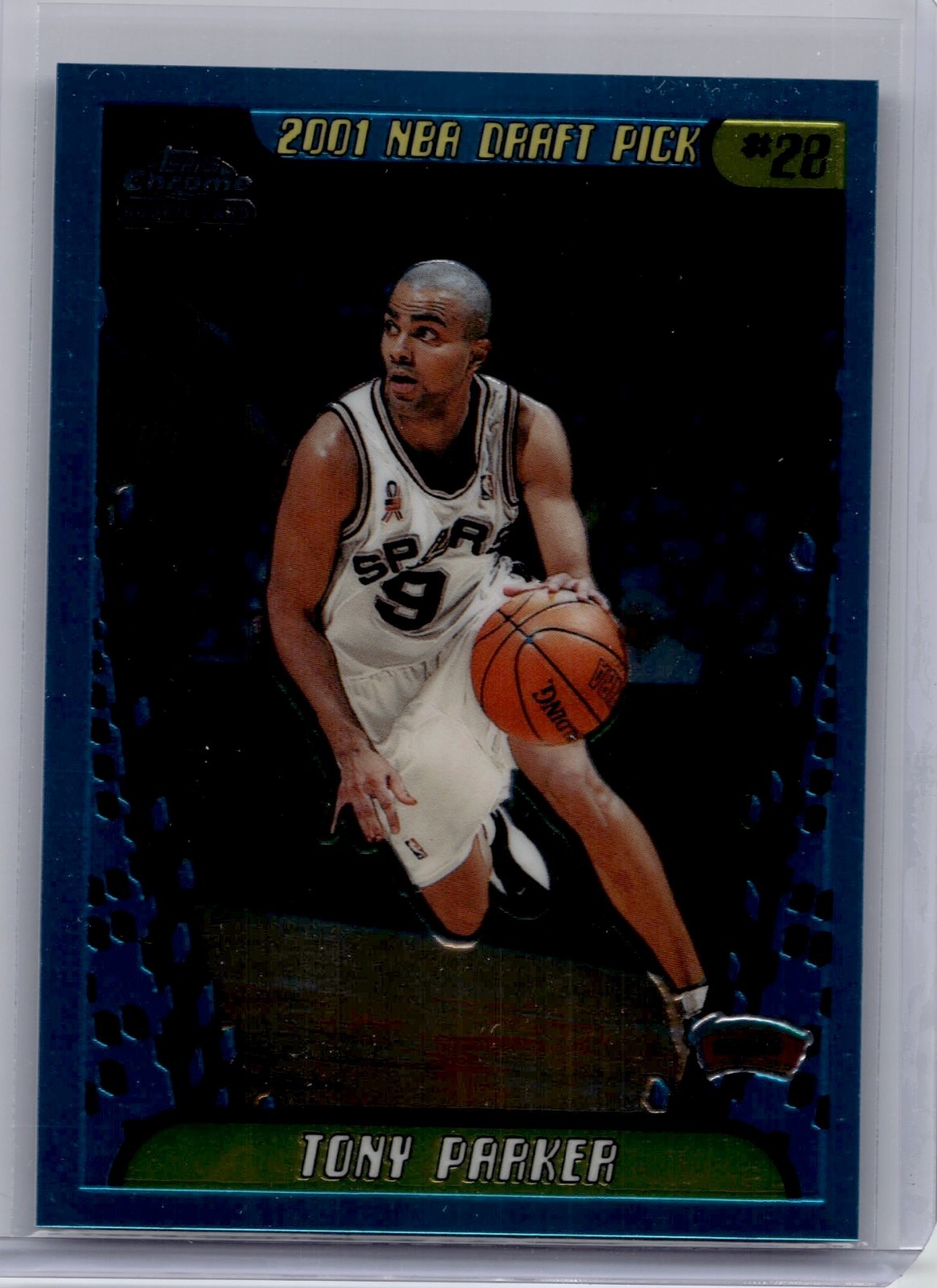 2001-02 Topps Chrome - 2001 NBA Draft Pick Tony Parker #155 (RC) Rookie 2001-02 Topps Chrome - 2001 NBA Draft Pick Tony Parker #155 (RC) Rookie