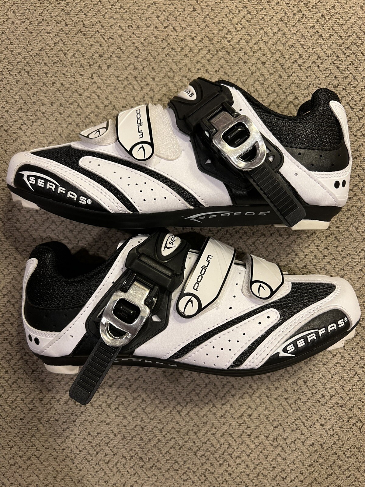 Mens White Serfas Podium Road Cycling Shoe Size 37 US Size 5 New $100 Mens White Serfas Podium Road Cycling Shoe Size 37 US Size 5 New $100