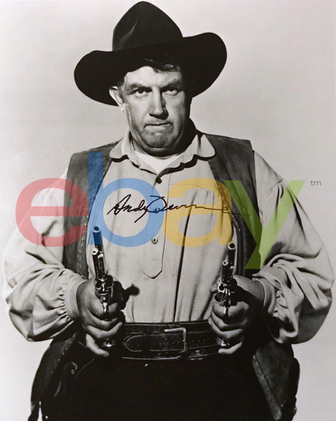 ANDY DEVINE Roy Roger’s Sidekick 8x10 B&W Signed PHOTO reprint ANDY DEVINE Roy Roger’s Sidekick 8x10 B&W Signed PHOTO reprint