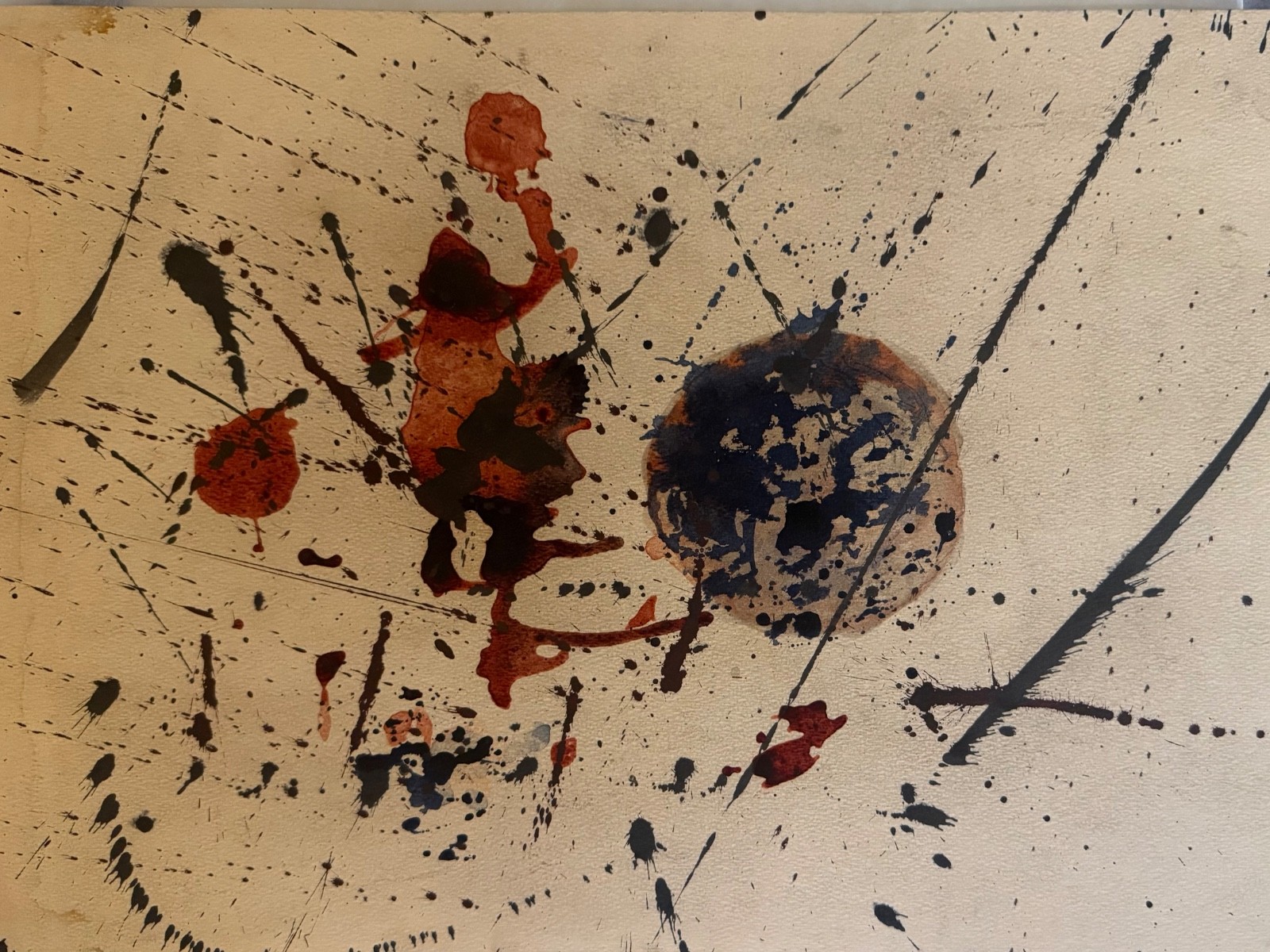 After Jackson Pollock Painting - Abstract Expressionist