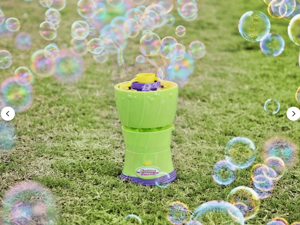 *Funrise - Gazillion Bubble Rush Bubble Machine with Refill Kids Gift Fun Play