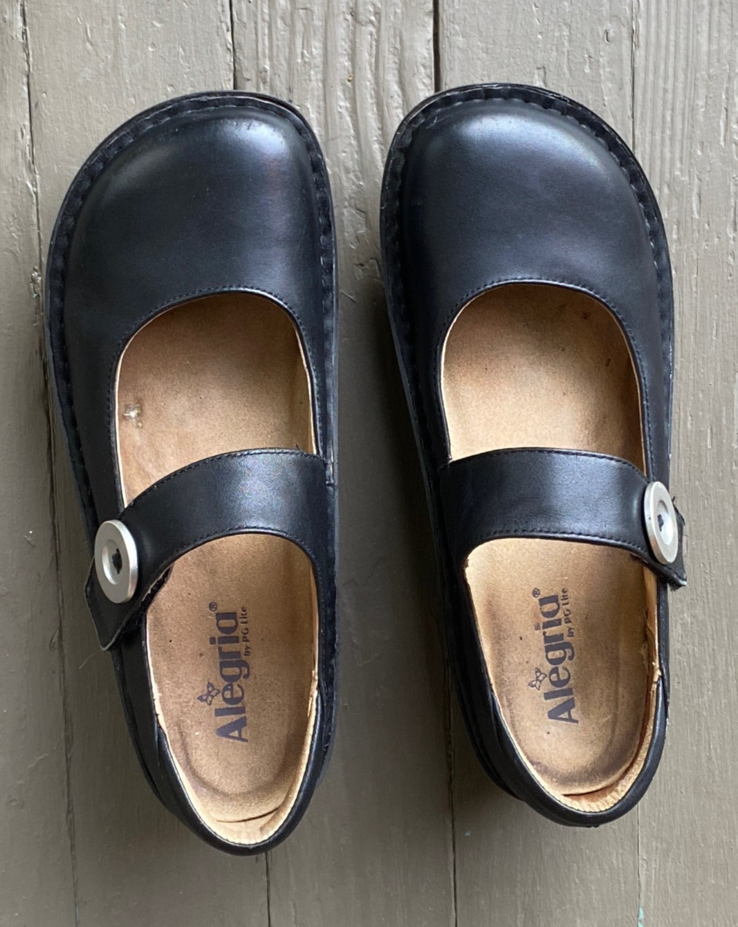 Alegria Paloma Black Nappa Leather Mary Jane Shoes Sz 41 / 1.5 - 11 comfort shoe Alegria Paloma Black Nappa Leather Mary Jane Shoes Sz 41 / 1.5 - 11 comfort shoe
