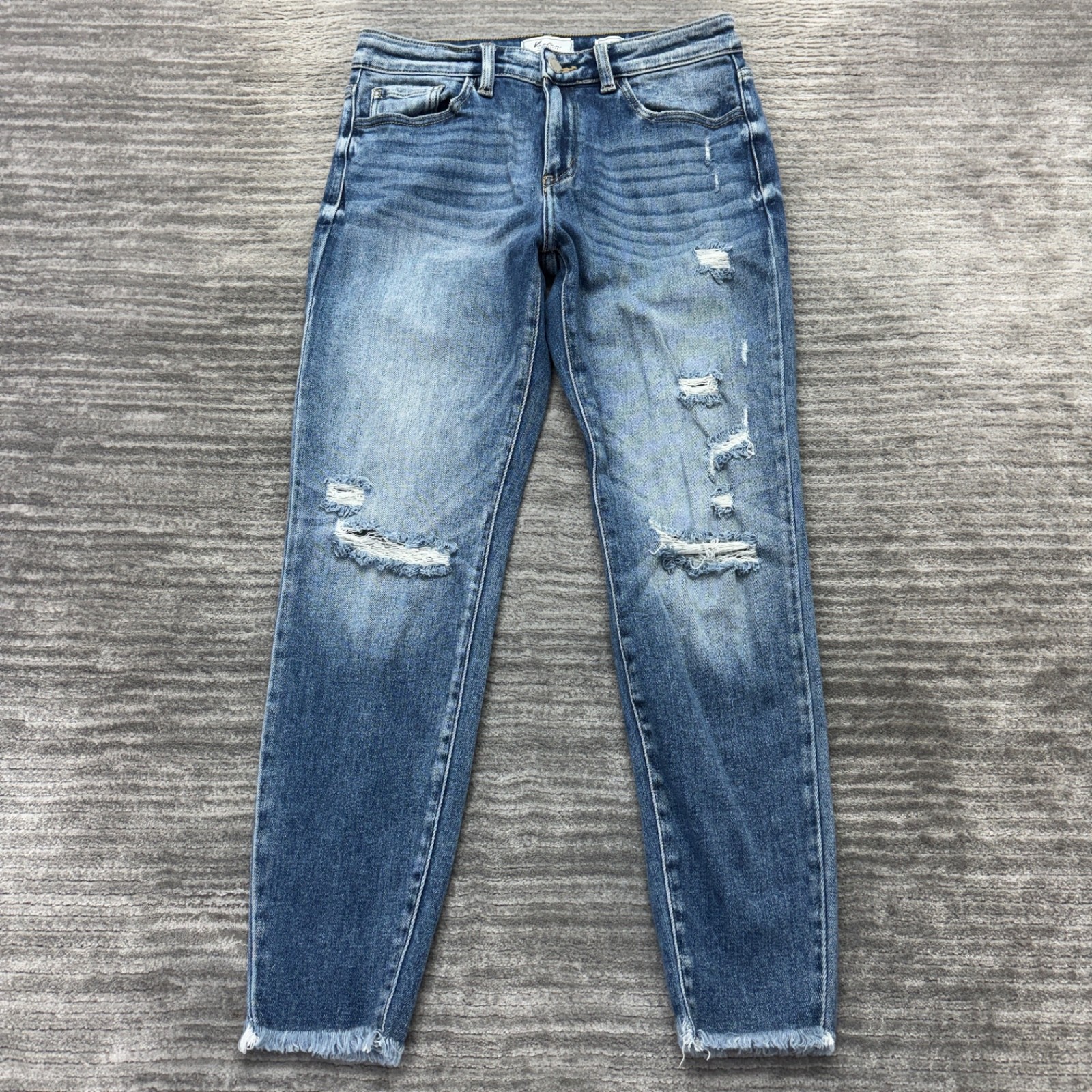 KanCan Jeans Size 28 Womens Mid Rise Ankle Straight Blue Denim KanCan Jeans Size 28 Womens Mid Rise Ankle Straight Blue Denim