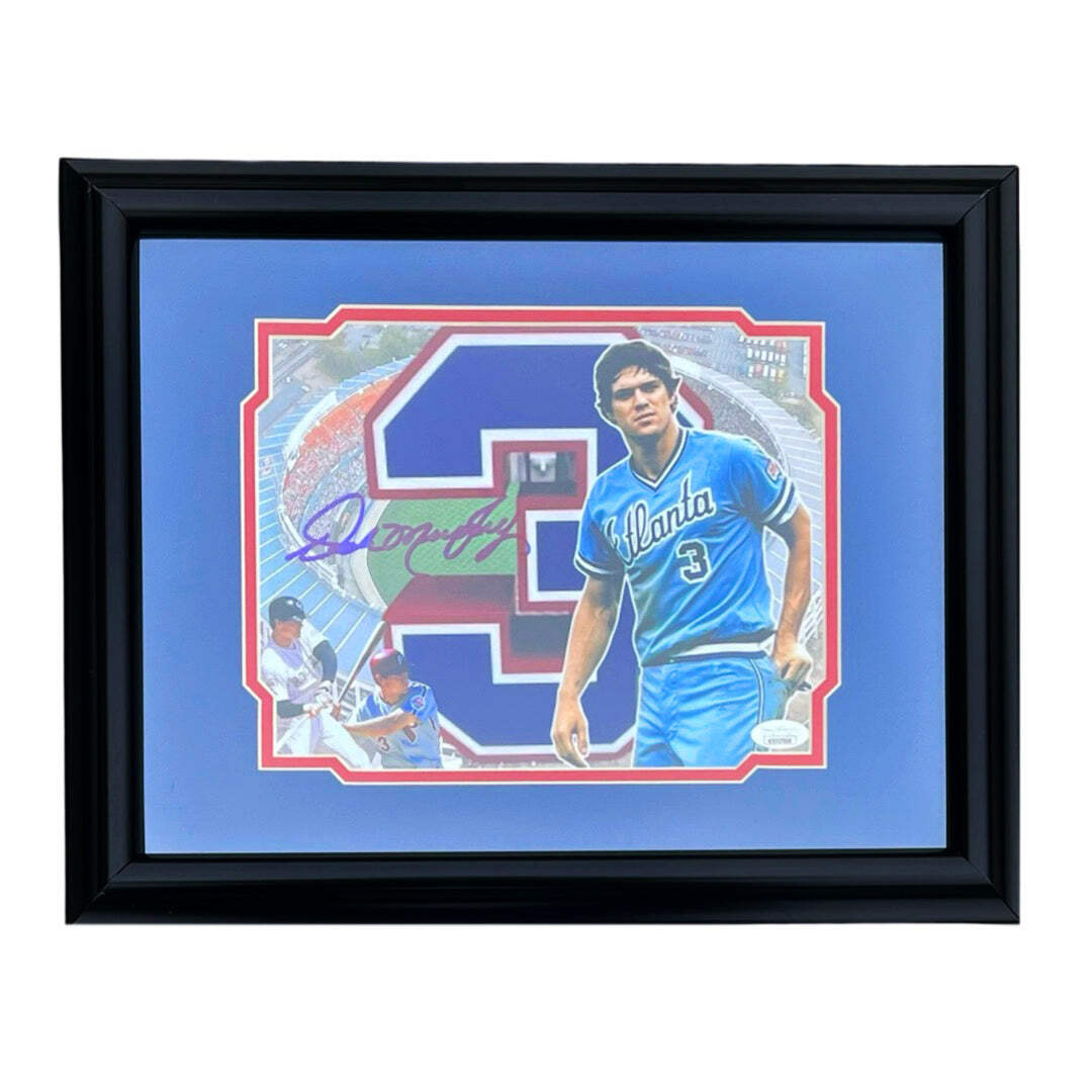Dale Murphy Signed Atlanta Pose 1 Baseball Framed 8x10 Photo (JSA)