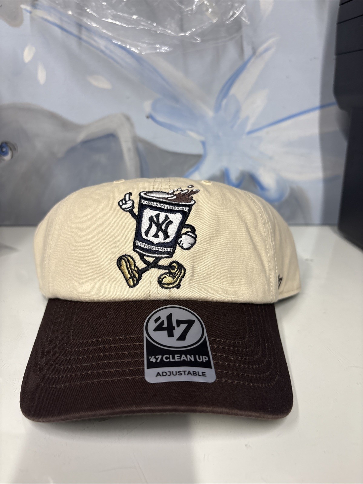 '47 Brand MLB New York Yankees CARTOON ICON '47 CLEAN UP Cap Baseball Cap '47 Brand MLB New York Yankees CARTOON ICON '47 CLEAN UP Cap Baseball Cap