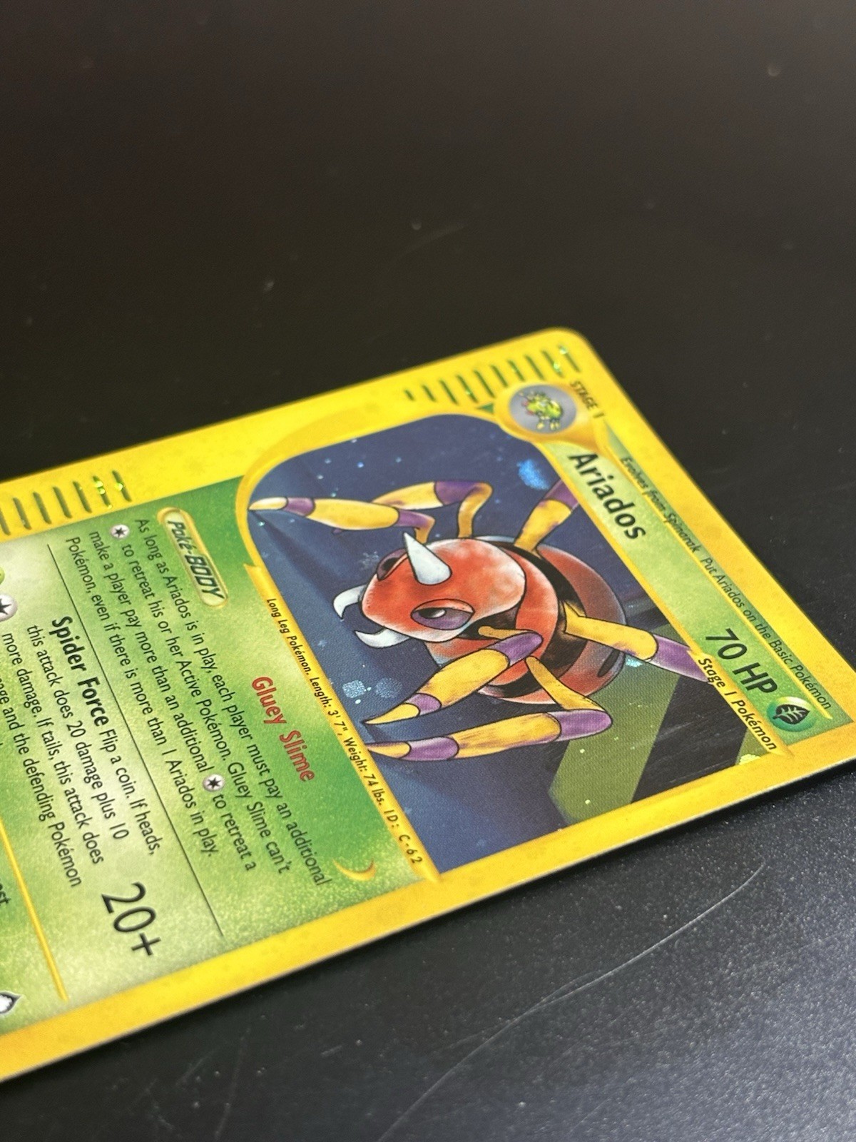 Nintendo Ariados H3/H32 Aquapolis Holo Rare 70 HP 2002 EN Pokemon TCG